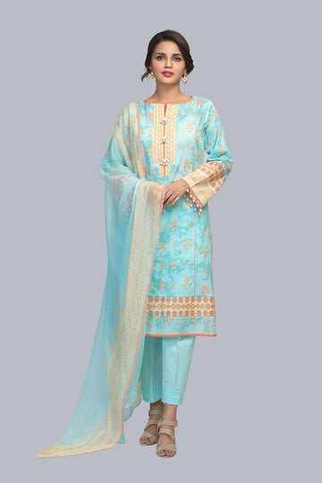 Bonanza Satrangi Asr213p62 S Blue Eid Collection 2021